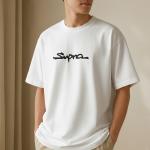 Supra Streetwear Oversized White T-Shirt